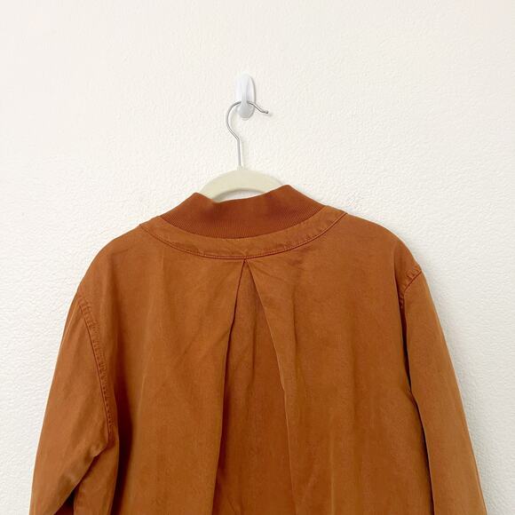 [Young Fabulous & Broke] Camel Brown Colton Reversible Bomber Jacket Sz Large L - Picture 6 of 15